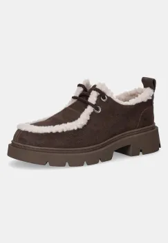 Inuikii pantofi de piele intoarsa Wallabee Curly culoarea maro, cu toc plat, 1015.003.0011.150 imagine