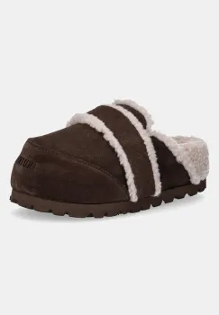 Inuikii papuci din piele intoarsa Chunky Loafer culoarea maro, 1011.005.0031.150 imagine