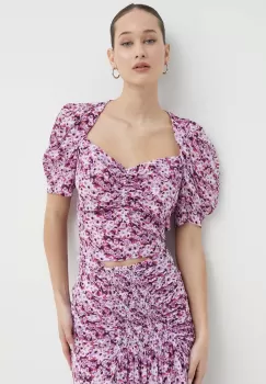 IRO bluza din amestec de matase modelator imagine