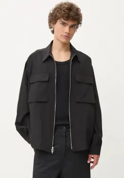 IRO geaca barbati, culoarea negru, de tranzitie, MP100LYESS imagine