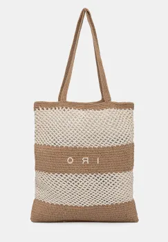 IRO geanta de bumbac culoare bej WM46STRINGBAG imagine