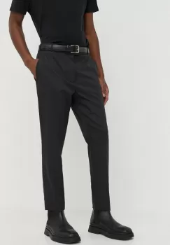 IRO pantaloni de lana culoarea gri, drept imagine