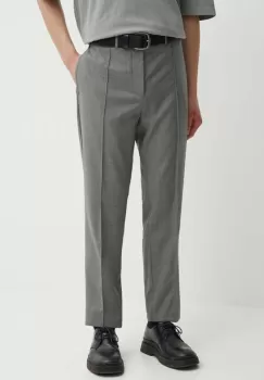 IRO pantaloni de lana culoarea gri, mulata imagine