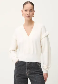 IRO pulover de lana femei, culoarea bej, light, WM12AZURA imagine