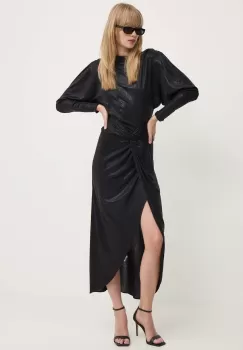 IRO rochie culoarea negru, maxi, mulata, WP33OCEANNA imagine