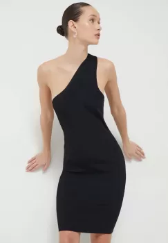 IRO rochie culoarea negru, mini, mulata imagine