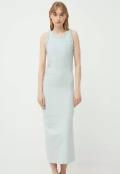 IRO rochie culoarea turcoaz, maxi, mulata imagine