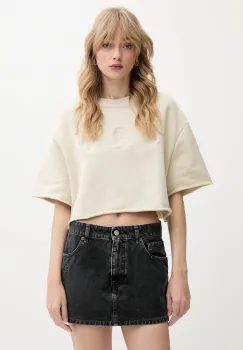 IRO tricou din bumbac culoarea bej, WF14OLINDA imagine