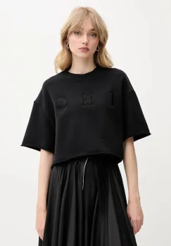 IRO tricou din bumbac culoarea negru, WF14OLINDA imagine