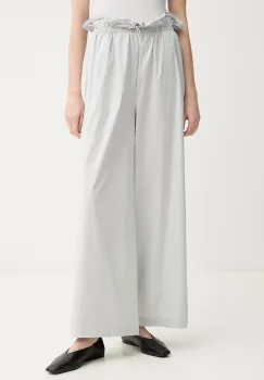 Isabelle Blanche pantaloni paperbag pentru femei, cu bumbac imagine