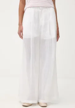 Isabelle Blanche pantaloni straight pentru femei, din in imagine