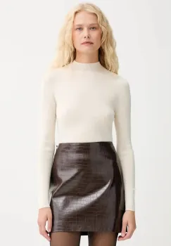 ISABELLE BLANCHE pulover de lana culoarea bej, light, IS25FW-M188-F001 imagine