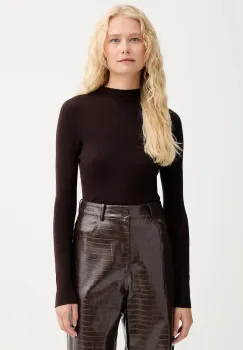 ISABELLE BLANCHE pulover de lana culoarea maro, light, IS25FW-M188-F001 imagine