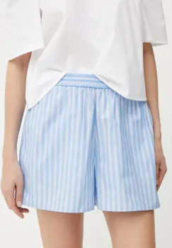 Ivy Oak pantaloni scurti din bumbac PIPER ANN cu imprimeu, high waist, IO115206 imagine