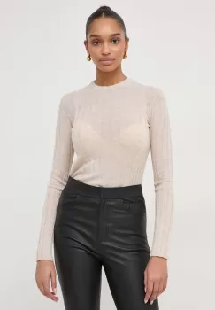 Ivy Oak pulover de lana femei, culoarea bej, light imagine