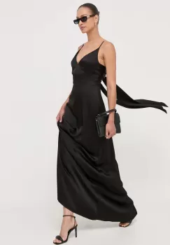 Ivy Oak rochie culoarea negru, maxi, drept imagine