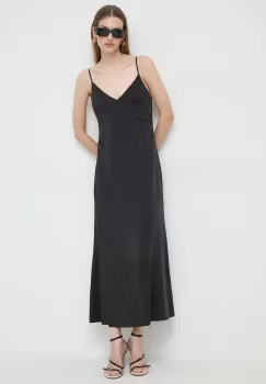 Ivy Oak rochie culoarea negru, maxi, drept imagine