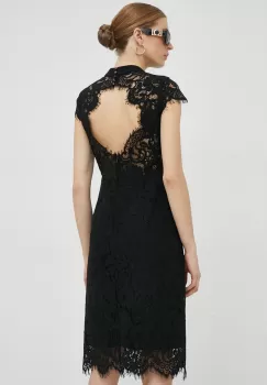 Ivy Oak rochie culoarea negru, mini, mulata imagine