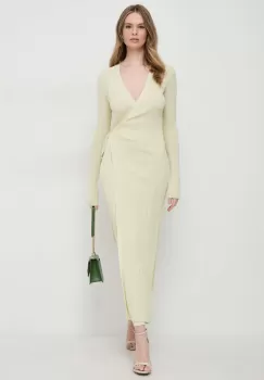 Ivy Oak rochie culoarea verde, maxi, evazati imagine