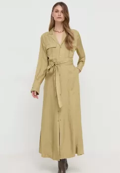 Ivy Oak rochie culoarea verde, maxi, evazati imagine