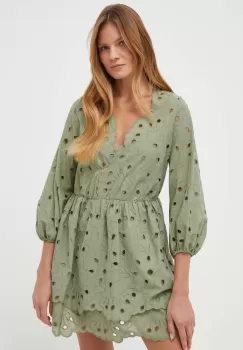 Ivy Oak rochie culoarea verde, mini, evazati imagine