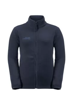 Jack Wolfskin bluza copii TAUNUS JACKET culoarea negru, neted imagine