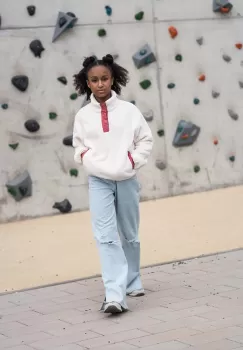 Jack Wolfskin bluza copii TEEN FLEECE G culoarea bej, neted imagine