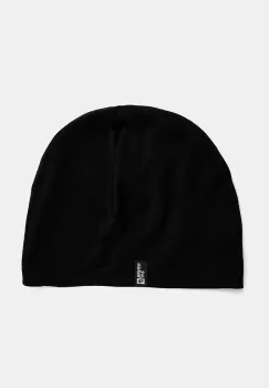 Jack Wolfskin caciula culoarea negru, de lana, din tesatura neteda, A60110 imagine