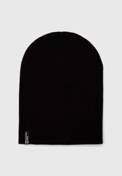 Jack Wolfskin caciula culoarea negru, din tricot gros imagine