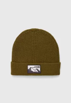 Jack Wolfskin caciula culoarea verde, din tricot gros imagine