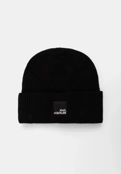 Jack Wolfskin caciula PERGAMON culoarea negru, 1910701 imagine
