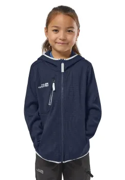 Jack Wolfskin geaca copii ACTAMICRID MIDLAYER culoarea albastru marin imagine