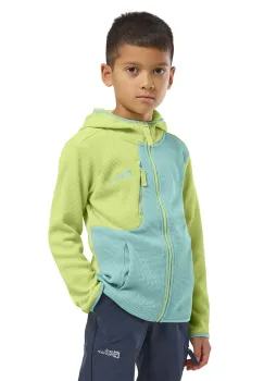 Jack Wolfskin geaca copii ACTAMICRID MIDLAYER culoarea turcoaz imagine