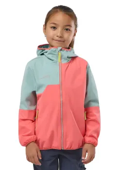 Jack Wolfskin geaca copii TURBULENCE HOODED JKT K culoarea portocaliu, A63683 imagine