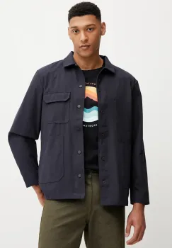 Jack Wolfskin geaca cu aspect de camasa Terracade Overshirt culoarea bleumarin, de tranzitie, A63865 imagine