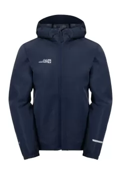 Jack Wolfskin geaca de ploaie copii FLAZE culoarea albastru marin imagine