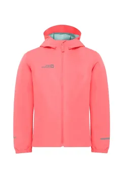 Jack Wolfskin geaca de ploaie copii FLAZE culoarea roz imagine