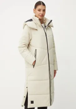 Jack Wolfskin geaca femei, culoarea gri, de iarna imagine