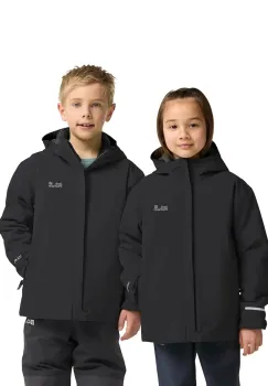 Jack Wolfskin geaca FLOWLINE SKI JKT KIDS culoarea negru, A65317 imagine
