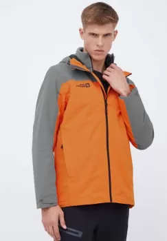 Jack Wolfskin geaca outdoor Taubenberg 3in1 culoarea portocaliu imagine