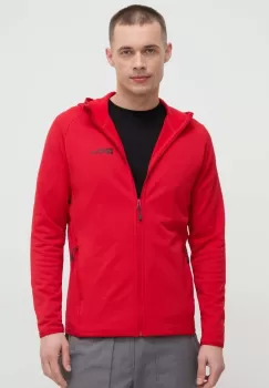 Jack Wolfskin hanorac Baiselberg culoarea rosu, cu gluga, neted imagine