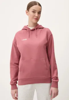 Jack Wolfskin hanorac de bumbac Essential femei, culoarea portocaliu, cu gluga, neted, A63848 imagine