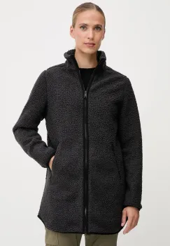 Jack Wolfskin hanorac fleece HIGH CURL culoarea negru, uni, A65074 imagine