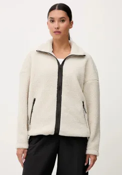 Jack Wolfskin hanorac fleece STONE LITE culoarea bej, uni, A65072 imagine