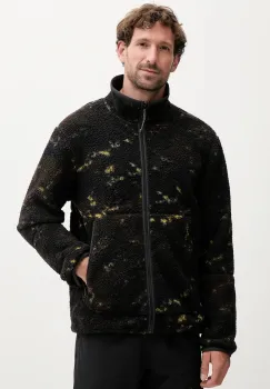 Jack Wolfskin hanorac fleece STONE LITE culoarea verde, cu imprimeu, A65120 imagine