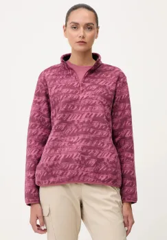 Jack Wolfskin hanorac in aer liber BIG SKY culoarea violet, cu imprimeu, A65449 imagine