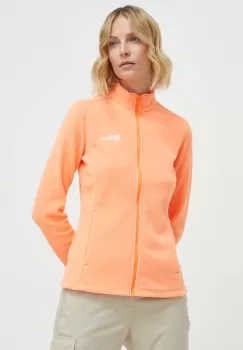 Jack Wolfskin hanorac Taunus culoarea portocaliu, neted imagine