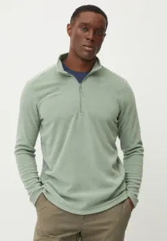 Jack Wolfskin hanorac Taunus culoarea verde, neted imagine