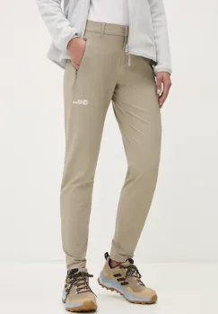 Jack Wolfskin pantaloni de exterior Hikeout culoarea bej, A63927 imagine