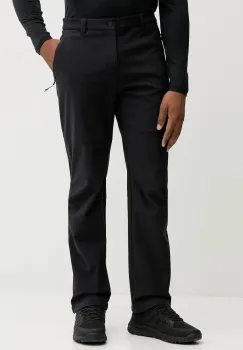 Jack Wolfskin pantaloni de exterior TREK TERRAIN culoarea negru, A65300 imagine